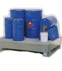 Steel Sump / Spill control Pallet with Metal Grid