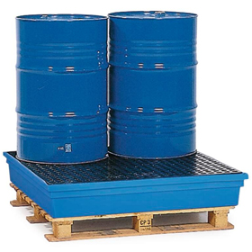 Bund Sump Spill Pallet 114-820 - With PE Grid