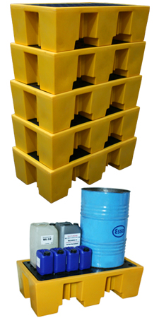 5 x Ecosure 2 Drum Spill Pallet