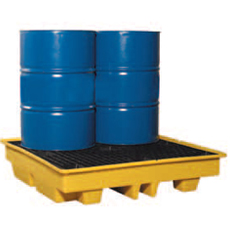 4 Drum Plastic Spill Pallet