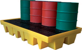 8 Drum Plastic Spill Pallet