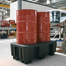 2 Drum PE Bunded Sump Pallet