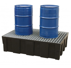 Euro PE Spill Pallet 250/2 - with Galvanised Grid