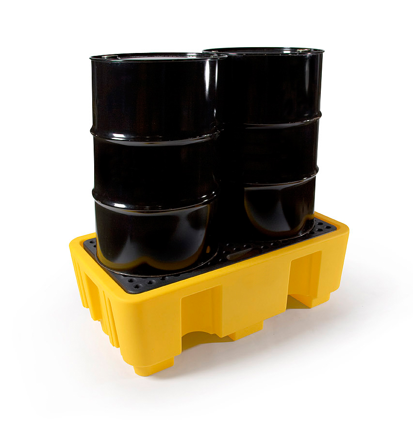 2 Drum Polyethylene Spill Pallet