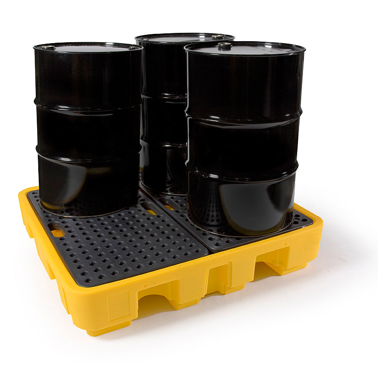 4 Drum Polyethylene Spill Pallet