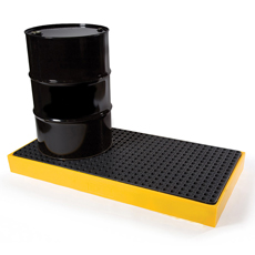 2 Drum Workfloor Plastic Spill Pallet