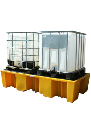 Ecosure Double IBC Bund Pallet - Yellow