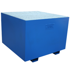 Single Steel IBC Bund - Blue