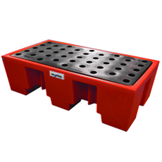 Ecosure 2 Drum Spill Pallet - Red