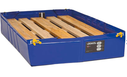 Folding reusable leak spill pallet 600 x 600 mm Capacity 45 litres